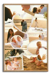 Crea tu collage scrapbook de boda y compromiso con fotos y texto