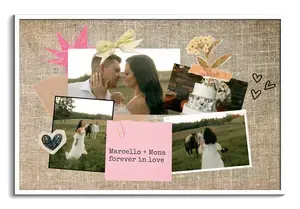 Crea tu collage scrapbook de boda y compromiso Sunny