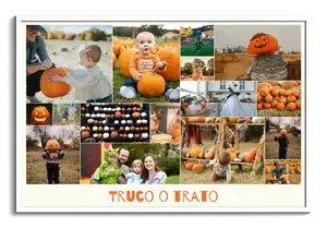 Collages de Halloween: Familias, niños y decoraciones