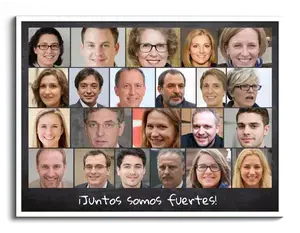 Crea una Collage de Equipo Inspirador para la Oficina: Personaliza Mensaje y Fotos