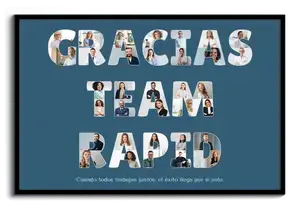Collage Personalizada "GRACIAS EQUIPO RAPID"