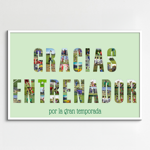 Crea tu collage "GRACIAS ENTRENADOR" personalizado con fotos únicas