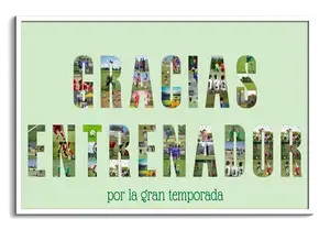 Crea tu collage "GRACIAS ENTRENADOR" personalizado con fotos únicas