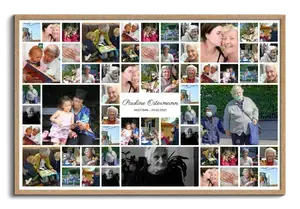 Collage de Recuerdo Premium: Crea un homenaje personalizado y emotivo