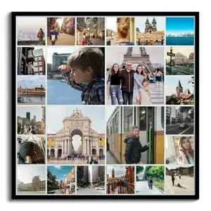 Crea una Fotocollage Cuadrada en Alu-Dibond para tus Recuerdos de Viaje