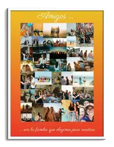 Crea tu collage de amigos único: diseño salvaje adaptable y recuerdo especial