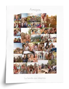 Crea tu collage de amigos único: diseño salvaje adaptable y recuerdo especial