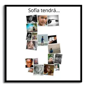 Crea un collage de fotos con la forma del número 5 para regalar en ocasiones especiales