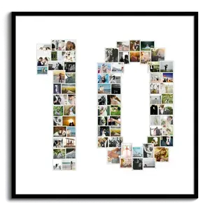 Crea un collage "10 años" con tus fotos: perfecto para aniversario o celebración