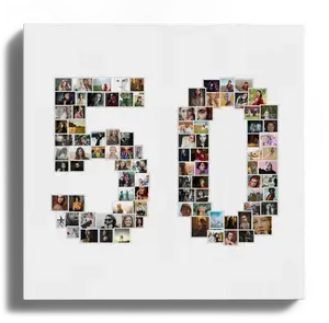 Crea tu collage de fotos personalizado para cumpleaños o bodas doradas