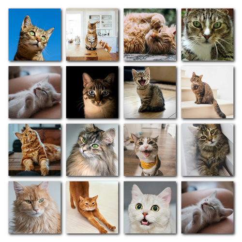 Collage Polaroid de tu gato con fotos y nombre: crea el tuyo ahora