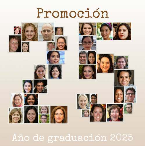 Crea tu Collage de Clase: Año y Mensaje Personalizado