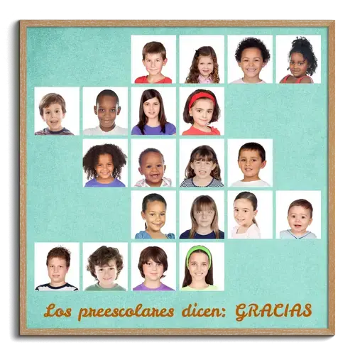 Despedida kindergarten escuela como collage de fotos creativo