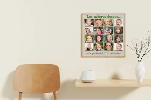 Collage Escolar Creativa con Frase Personalizable