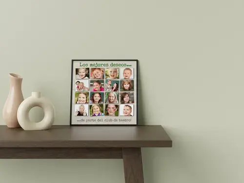 Collage Escolar Creativa con Frase Personalizable