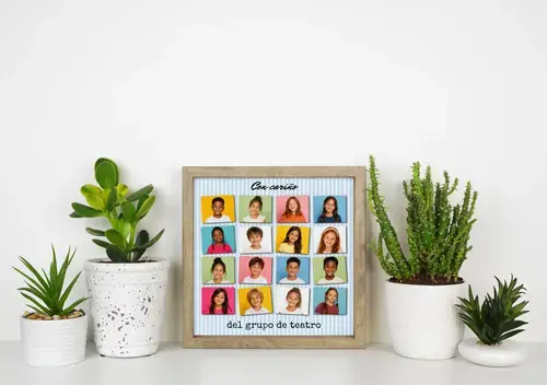 Collage Escolar Creativa con Frase Personalizable