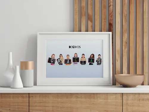 Collage personalizada "DANKE" para profesores