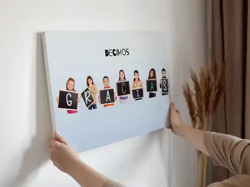 Collage personalizada "DANKE" para profesores