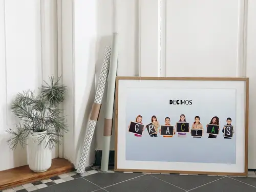 Collage personalizada "DANKE" para profesores