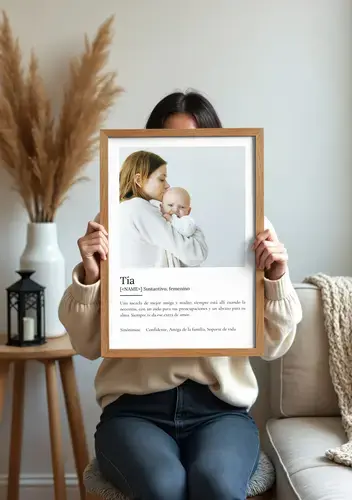 Póster Definición Personalizado 'Tía' con Foto