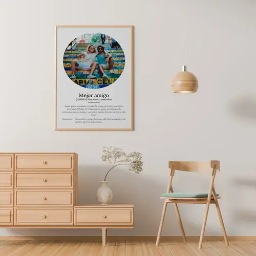 Póster Definición 'Mejor Amigo' Personalizado