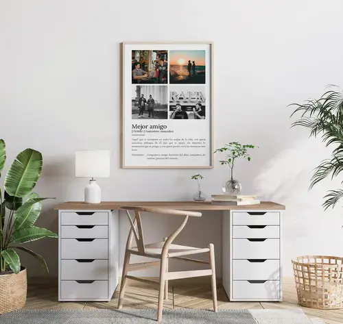Póster Definición 'Mejor Amigo' Personalizado