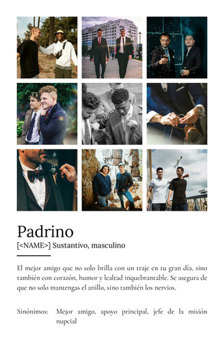 Crea tu póster definitivo para el mejor Trauzeuge con tu foto y definición única