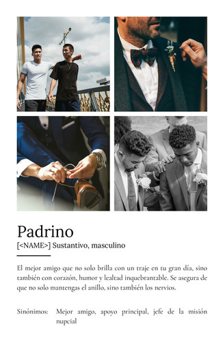 Crea tu póster definitivo para el mejor Trauzeuge con tu foto y definición única