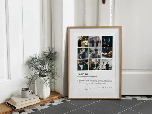 Póster definiciones: Testigo de boda personalizable