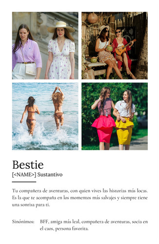 Crea un póster "Bestie" personalizado: tu compañera para aventuras inolvidables