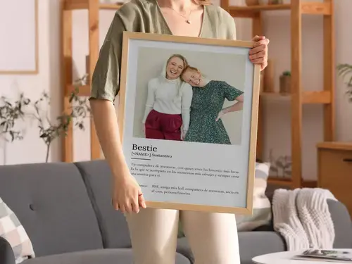 Póster Definición 'Compañera Aventura' Personalizado