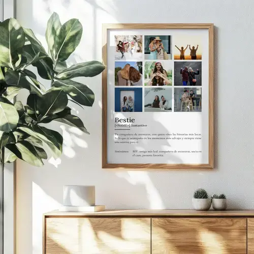 Póster Definición 'Compañera Aventura' Personalizado