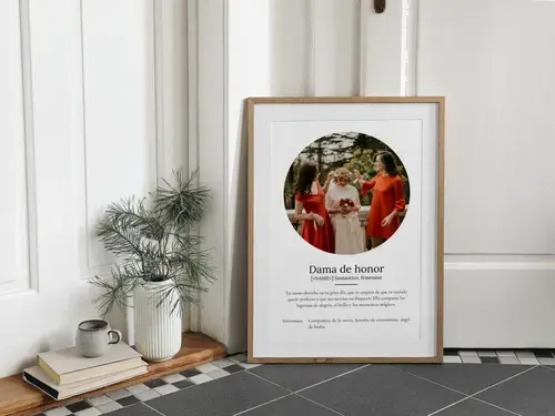 Póster Definición Personalizada "Dama de Honor"