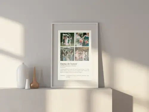 Póster Definición Personalizada "Dama de Honor"