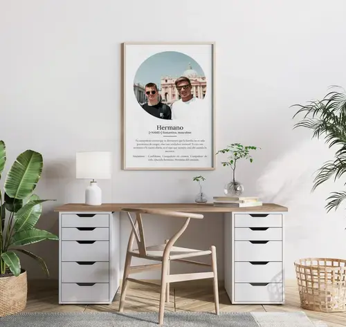 Póster Definición Hermano Personalizable