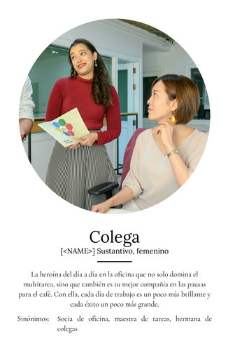 Crea un póster definitorio para tu colega con fotos y texto personalizado