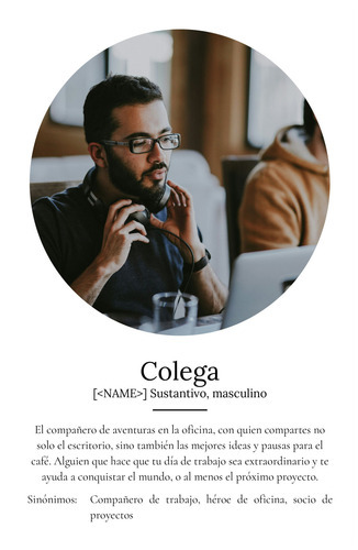 Regala un Póster Definición Colega Personalizado: Sorprende en la Oficina