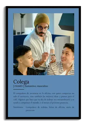 Regala un Póster Definición Colega Personalizado: Sorprende en la Oficina