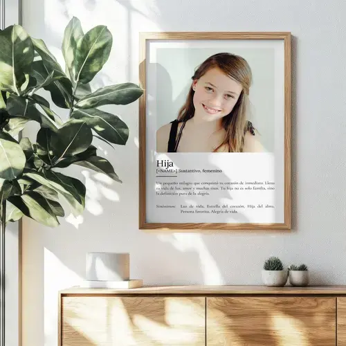 Póster Definición "Hija" Personalizable