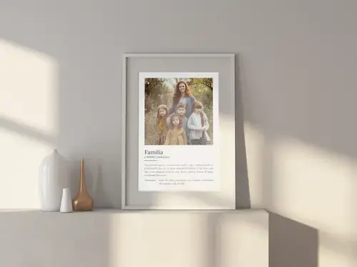 Póster familiar personalizado estilo Duden