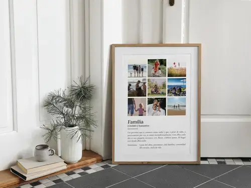 Póster familiar personalizado estilo Duden