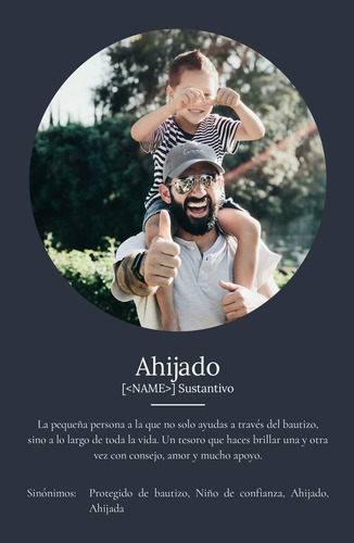 Crea tu póster personalizado para Patenkind con fotos y definición única