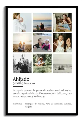 Crea tu póster personalizado para Patenkind con fotos y definición única