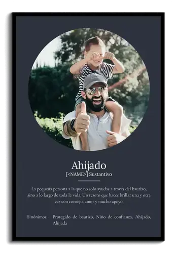 Poster Definición Patenkind: Foto y Texto Personalizado