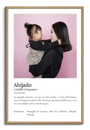 Poster Definición Patenkind: Foto y Texto Personalizado