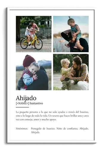 Poster Definición Patenkind: Foto y Texto Personalizado