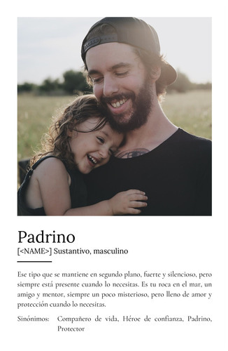 Crea tu póster único de "Padrino" con foto y personalizado