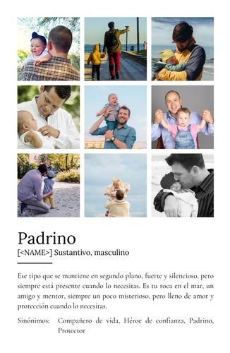 Crea tu póster único de "Padrino" con foto y personalizado