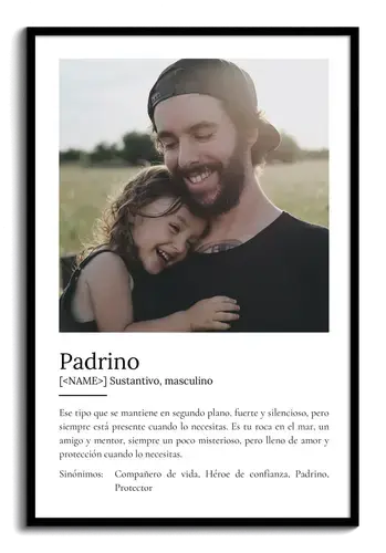Crea tu póster único de "Padrino" con foto y personalizado