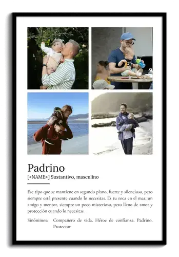 Crea tu póster único de "Padrino" con foto y personalizado